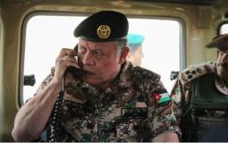 الملك الأردني عبد الله الثاني خلال تدريب عسكري