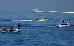 الصيادين في عرض بحر غزة
