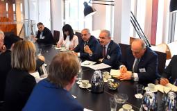 محمد اشتية في اجتماع المانحين