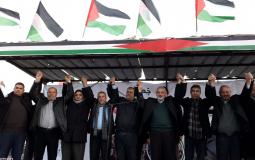 مؤتمر هيئة مسيرات العودة شرق غزة