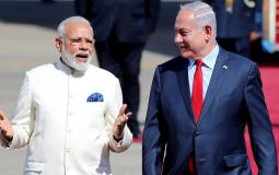 رئيس الحكومة الهندي خلال لقاءه رئيس الوزراء الإسرائيلي مؤخرًا