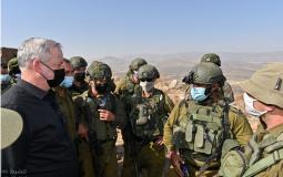 بيني غانتس خلال زيارة تفقدية شمال إسرائيل