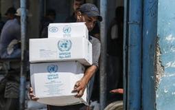 مساعدات الأونروا للاجئين الفلسطينيين- غزة