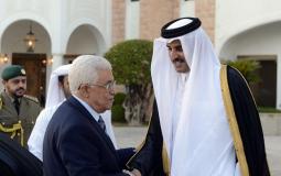 الرئيس عباس وأمير قطر في الدوحة