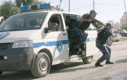الشرطة الفلسطينية في مدينة نابلس