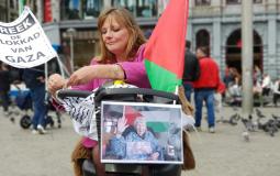الجالية الفلسطينية في هولندا تنظم وقفة تضامنية مع غزة 
