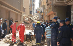 مصرع مصري وإصابة آخرين بانهيار بناية في مدينة المنصورة