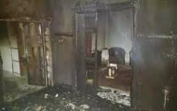 مستوطنون يحرقون منزلًا في نابلس