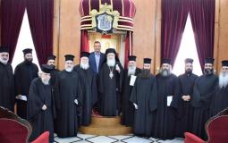 اجتماع بطريرك القدس مع قضاة المحاكم الكنسية 
