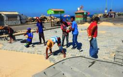 تبليط شارع الميناء ‫