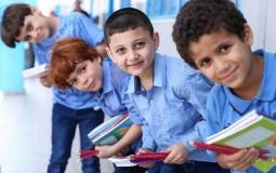 طلاب في مدارس غزة