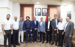 غرفة الخليل مع وفد تجاري تركي