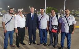 السفير اللوح مع وفد حجاج غزة