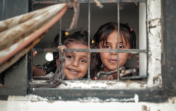 طفلتان فلسطينيتان - صورة من أوتشا