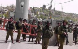 الاحتلال ينصب حاجزا عسكريا على مدخل الولجة شمال غرب بيت لحم ارشيف