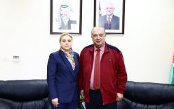 الوزير محمود أبو مويس يلتقي سفيرة فلسطين في النرويج