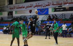 مبارة كرة يد بقطاع غزة