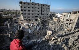 بيوت مهدمة كليًا في غزة