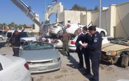 الشرطة تتلف 270 مركبة ودراجة غير قانونية في جنين