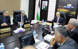 حكومة الوفاق الوطني الفلسطيني في جلستها الأسبوعية برام الله