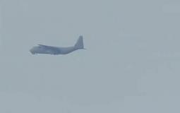 طائرة نقل عسكري في سماء غزة