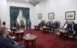 اجتماع الرئيس محمود عباس مع وفد المخابرات المصرية في رام الله - أرشيفية