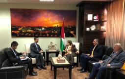 وزيرة الصحة د. مي الكيلة تلتقي سفير الصين لدى فلسطين جوا وي
