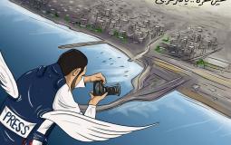 الفنان محمود عباس ينعش روح القضية الفلسطينية بالكاريكاتير