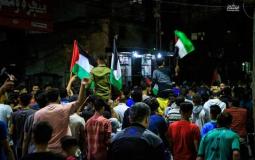 المئات يتظاهرون شمال غزة لمطالبة المقاومة بالرد على جرائم الاحتلال