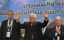 الرئيس الفلسطيني محمود عباس في الدورة 23 من المجلس الوطني في رام الله -ارشيف-