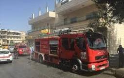 الدفاع المدني يخمد حريقا وسط مدينة جنين