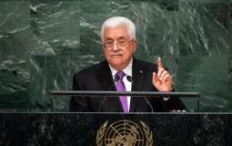  رئيس دولة فلسطين محمود عباس بمجلس الأمن