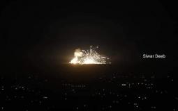 قصف إسرائيلي كثيف ضد أهداف في الأراضي السورية