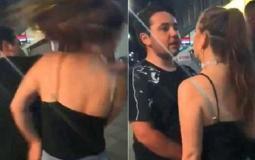 شاب بريطاني يضرب فتاة في إحدى شوارع بريطانيا