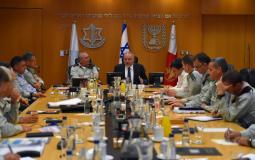 افيغدور ليبرمان وزير أمن الاحتلال يجتمع مع جنرالات الجيش الإسرائيلي