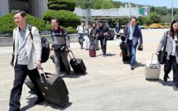 صحفيون كوريون جنوبيون في طريقهم لكوريا الشمالية