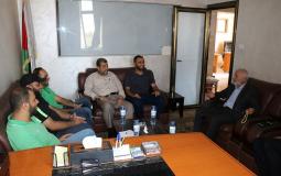 نواب محافظة غزة يستقبلون وفداً من مباحث شرطة الشاطئ