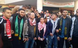 الاطر الطلابية تواصل احتجاجاتها في جامعة القدس المفتوحة