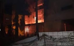 سقوط صاروخ من غزة على مبنى في مدينة عسقلان - ارشيفية