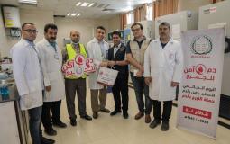 الإغاثة 48 تحيي فعاليات اليوم العالمي للمتبرعين بالدم في غزة
