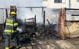 حريق في مجمع خردة بمدينة شفا عمرو