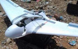 طائرة حوثية أسقطها الجيش اليمني