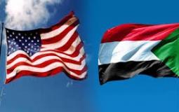 أعلام السودان وأمريكا