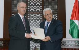 الرئيس محمود عباس ورئيس الوزراء د. رامي الحمدالله