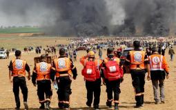 طواقم الدفاع المدني في غزة