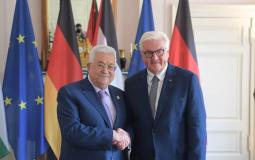 الرئيس محمود عباس يلتقي نظيره الألماني فرانك - فالتر شتاينماير