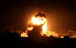 قصف غزة -ارشيف-