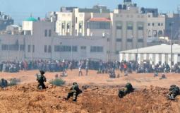 جنود الجيش الاسرائيلي عند حدود قطاع غزة -ارشيف-