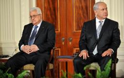 بنيامين نتنياهو رئيس الحكومة الإٍسرائيلية والرئيس الفلسطيني محمود عباس -ارشيف-