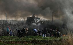 تظاهرة على حدود غزة